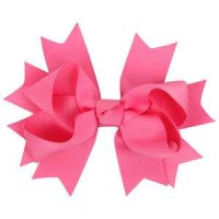 Cute Grosgrain Ribbon Hair Clip For Girls  Fancy Kids Pink Hairgrips Children Hot Sales Hairpin