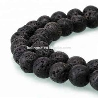 Hot Selling Lava Rock Round Gemstone Loose Beads Lava Stone Lava Beads