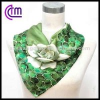 Custom Printed Floral Square Silk Scarf