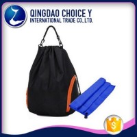 College Luggage And Travel Bags Style Gym Sports 210D Polyester Backpack Drawstring Bag