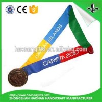 2017 Custom Athletic Running Sport Medals Ribbon No Minimum Order