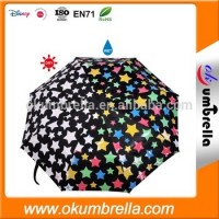 Wholesal Cheap Magic Printing Color Changing Folding Umbrella