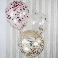 36 Inch Giant Clear Confetti Party Ideas Balloon Valentines Day Wedding Party Decoration