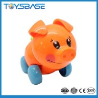 Funny Mini Plastic Pig Wind Up Toy Parts With 12PCS