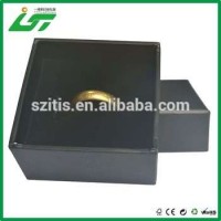 Matte Black Paper Ring Box Hard Cardboard Jewelry Box For Engagement Ring Packaging And Display