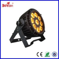 Christmas 9pcs 15W 5in1 RGBWA Outdoor IP65 LED Par Slim Stage Lights