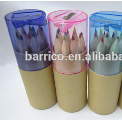 Craie De Cire Recycle Color Wax Crayon Set With Pencil Sharpener Promotion图1