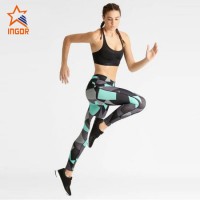 Women Sportswear Factory Customize Sublimation Printed Fitness Yoga Pants