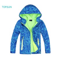 Boys Girls Rain Jacket Waterproof Coat Raincoat Hooded Light Windbreaker for Camping Hiking