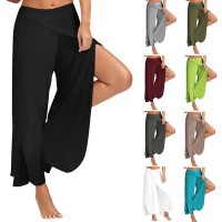 Loose Fit Yoga Pants with Elasticated Waist (18407)