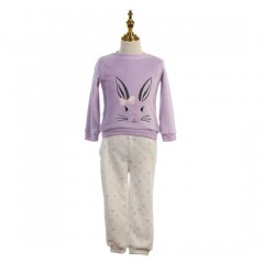 Oeko-Tex 100 Women's Pajamas with Rabbit embroidery图1