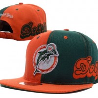 High Quality Dolphins Baseball Caps / Snapback Hats with Contrast Panel