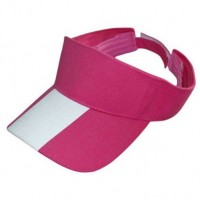 Ladies' Fashion Contrast Brim Sun Visor Hat / Tennis Sport Cap