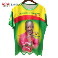 Customised Short Sleeve Sublimation Election Campaign T Shirts President Adversting