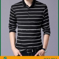 New Design Stripe Custom Polo Shirts with Low Price