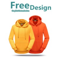 Wholesale Plain Winter Thick Fleece Pullover Hoodie for Men