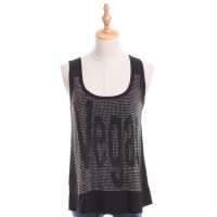 Fashion Custom Summer Sleeveless Rhinestone Casual Sexy Women Tank Top