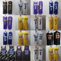 2020 City Edition Lakers James Anthony Davis Bryant Basketball Jerseys