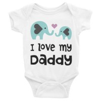 Elephant Printed Baby Clothes White Baby Bodysuit