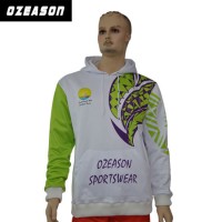 Latest Wholesale Custom Design Sports Pollover Hoodies with Strings Sublimation