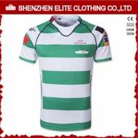 Popular Fashion Dri Fit Striped Rugby Jersey for Mens (ELTRJI-13)