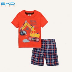 Combed Cotton Baby Wear Summer Style Kids Clothes Set图1