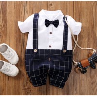 Baby Boy Romper Newborn Baby Boy with Dressy Style for Summer with Short Sleeves