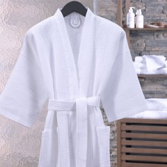 Cheap 100% Cotton Hotel Bathrobes Cotton Wholesale Waffle Bathrobe Home Textile图1