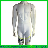 Custom Sublimation Neon Yellow Color Cycling Bib Short