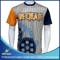 Custom Sublimation Short Sleeve Lacrosse Sports Shooting Men T-Shirt