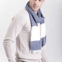 100% Extrafine Merino Wool Men's Scarf/Worsted Wool Scarf