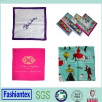 High Quality Cotton Custom Logo Gift Promotional Printed Handkerchief