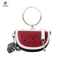 Watermelon Design Lady PU Leather Bag Women Fashion Tote Handbag