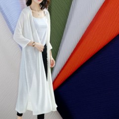 Wrinkle 100%Polyester Fabric for Lady Dress Shirt图1