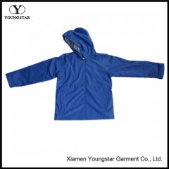 Unisex Waterproof Jacket Fashion PU Raincoat with Hood图1