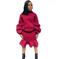 L283289 Casual Hoodie Sweatshirt and Mermaid Skirts