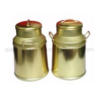 OEM Tinplate Polished Milk Powder Can with Handles