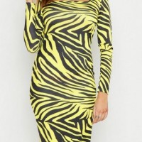 OEM Manufactory Sexy Bodycon Animal Digital Print MIDI Women Dress