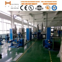 FTTH Terminal Optical Fiber Drop Cable Sheathing Line/Indoor Optical Fiber Cable Machine for Export