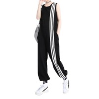 Fashion Jogger Sport Wear Loose Plus Size Jumpsuit with Trim