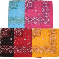 Fashion Cotton Custom Printing Paisley Bandana