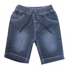 Kid Garment Boy Knitted Denim Bermuda Shorts图1