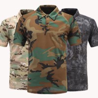 Custom Wholesale Design Polyester Printing Camouflage Polo T Shirts