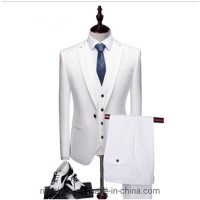 Fashion White Men`S Suits Blazer Vest Pants Tuxedo From China Factory