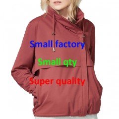 Ladies Short Light Weight Soft Waterproof and Windproof Jacket图1