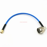 SMA Male Plug to N Male Right Angle 90 Degree Connector Rg141 /Rg402 Coaxial Cable Connectors RF Cab