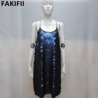 Wholesale Customised Style Women Casual Strapless Sequin Dress