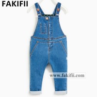 2020 New Brand Children/Kid Clothes Baby Cotton Suspender Jeans