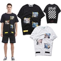 High Quality Men 100 Cotton Heat Transfer Printing T-Shirt