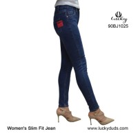 Latest Design Fashion Blue Women Tight Denim Pants Jeans